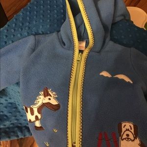 Hanna Andersson fleece hoodie 70 18 months